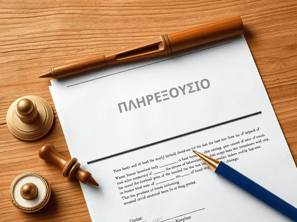 Συμβολαιογραφικό πληρεξούσιο εξωτερικού vs εξουσιοδότηση για μεταβίβαση ακινήτου στην Ελλάδα