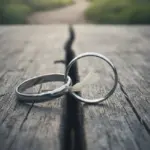 Ahşap yüzeyde alyans yüzükleri